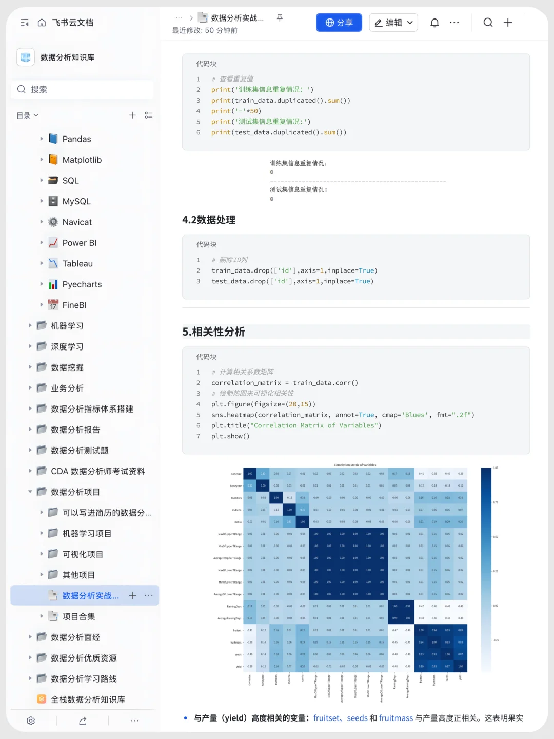 项目分析报告：蓝莓产量情况数据分析