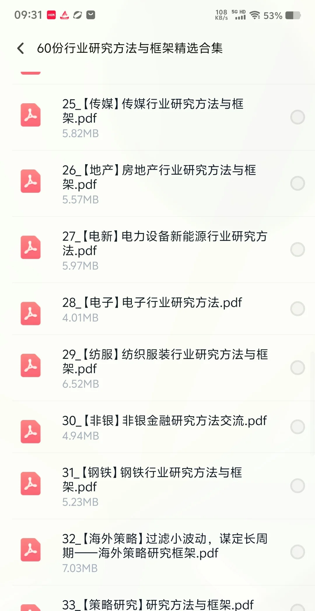 59份行业研究方法论与框架