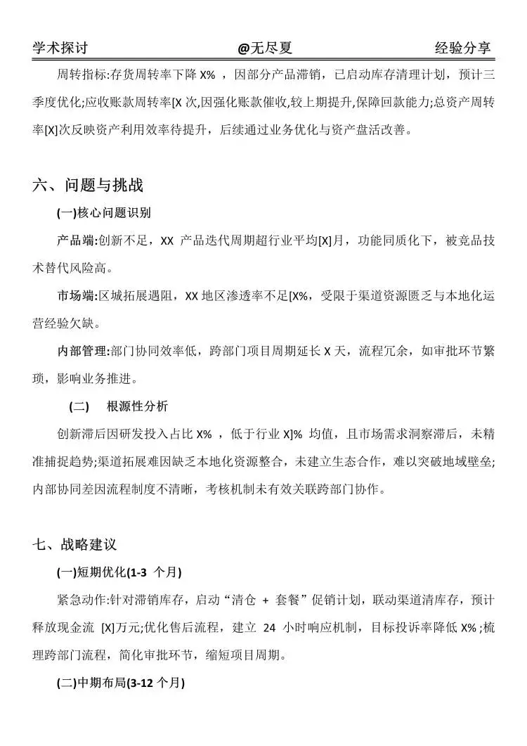 经营分析报告不会写的快看过来❗️❗️
