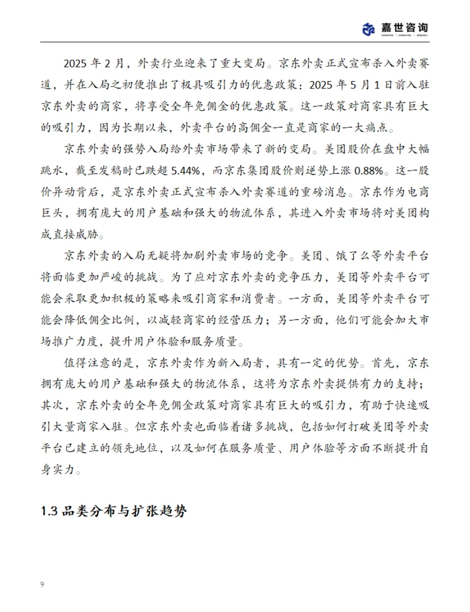 2025中国外卖市场现状报告