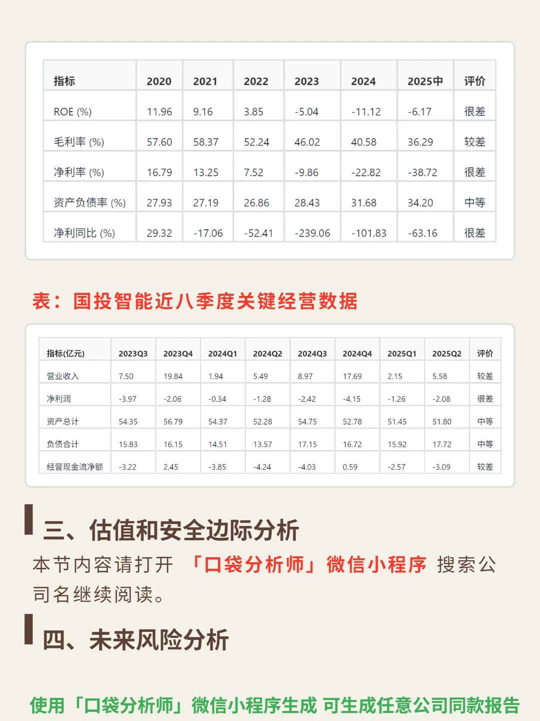 国投智能 4000 字深度研报