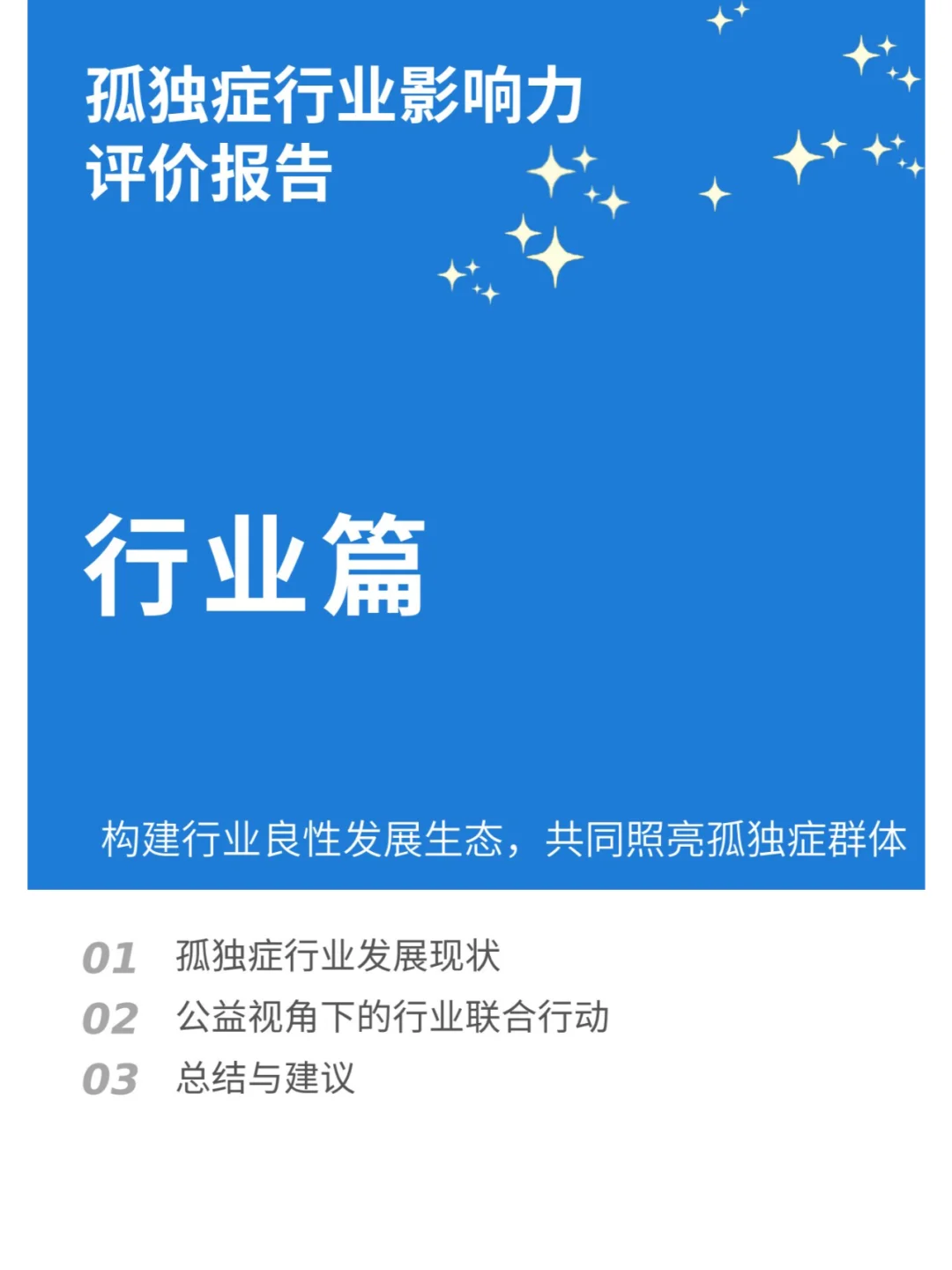 孤独症行业影响力报告（四）行业篇