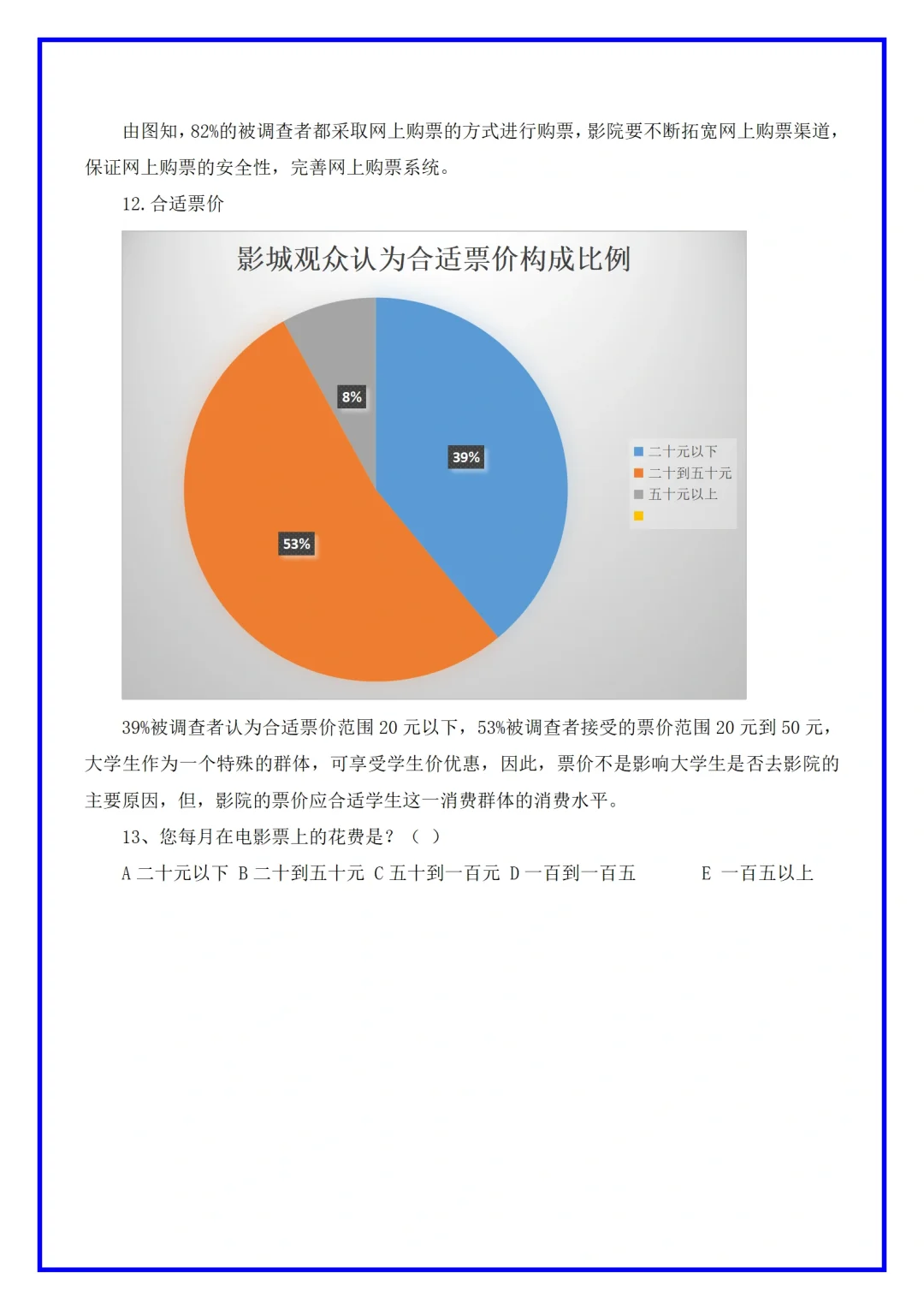 电影院市场调研分析报告