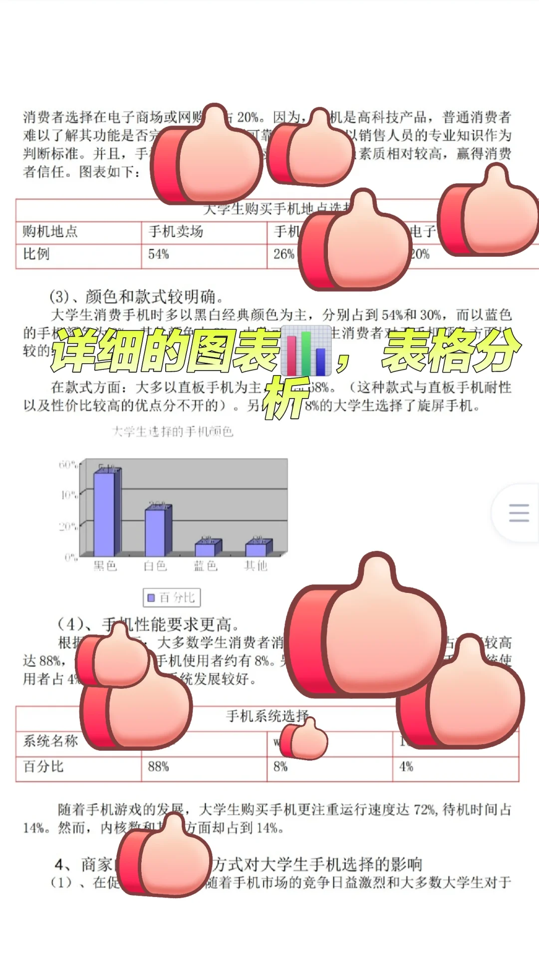 关于大学生手机品牌选择🔥市场调查报告