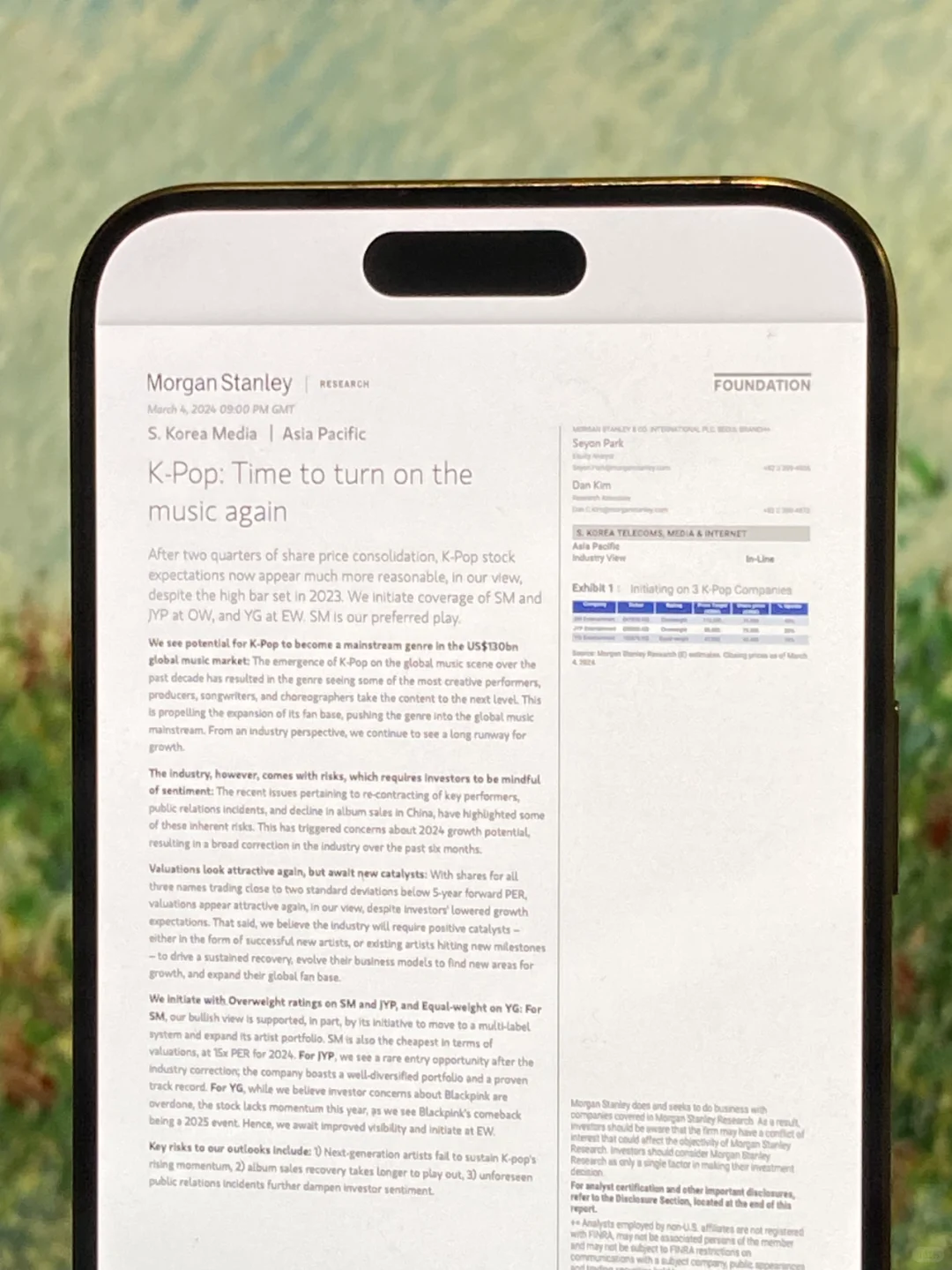 D10 大摩研报 | 聊聊 K-POP 这个行业