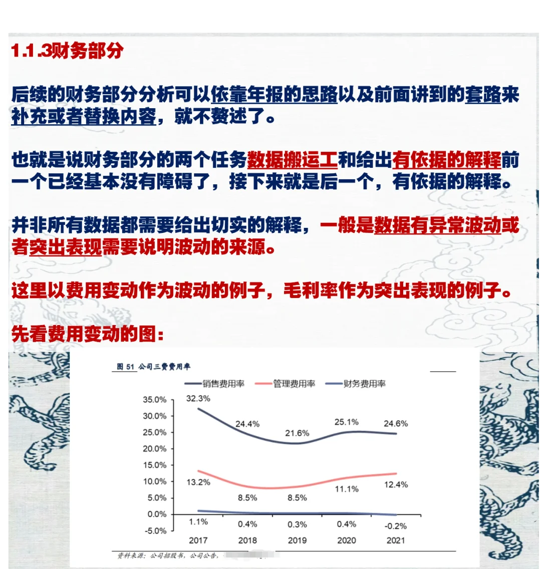 研报撰写攻略 三、财务部分及底稿整理