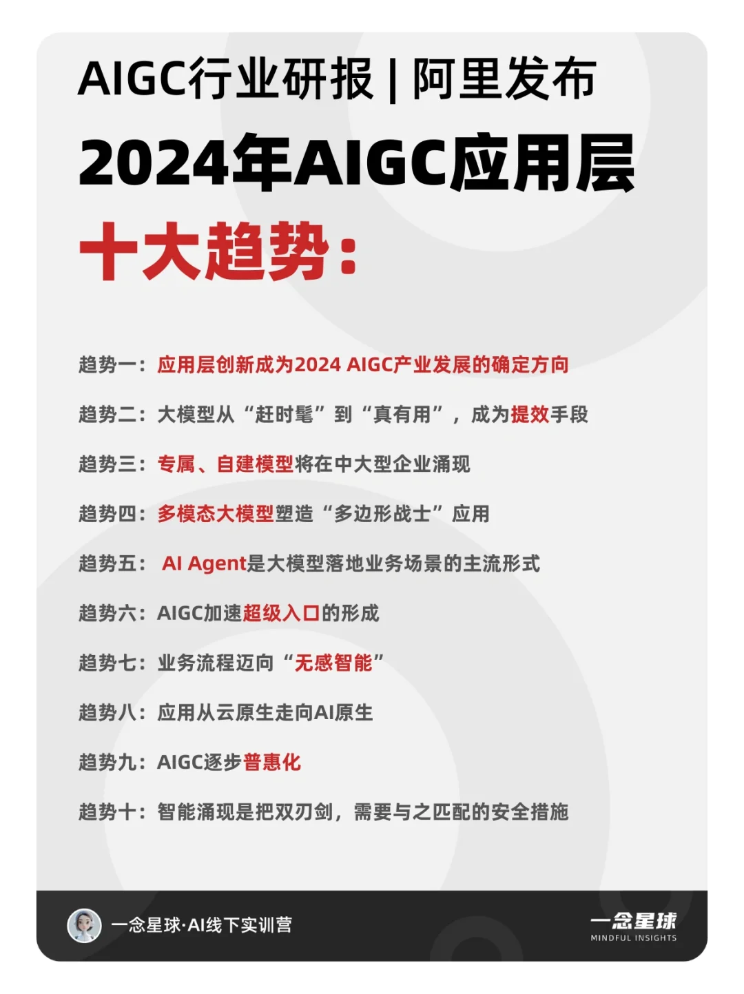 行业研报｜2024年AIGC应用十大趋势‼️