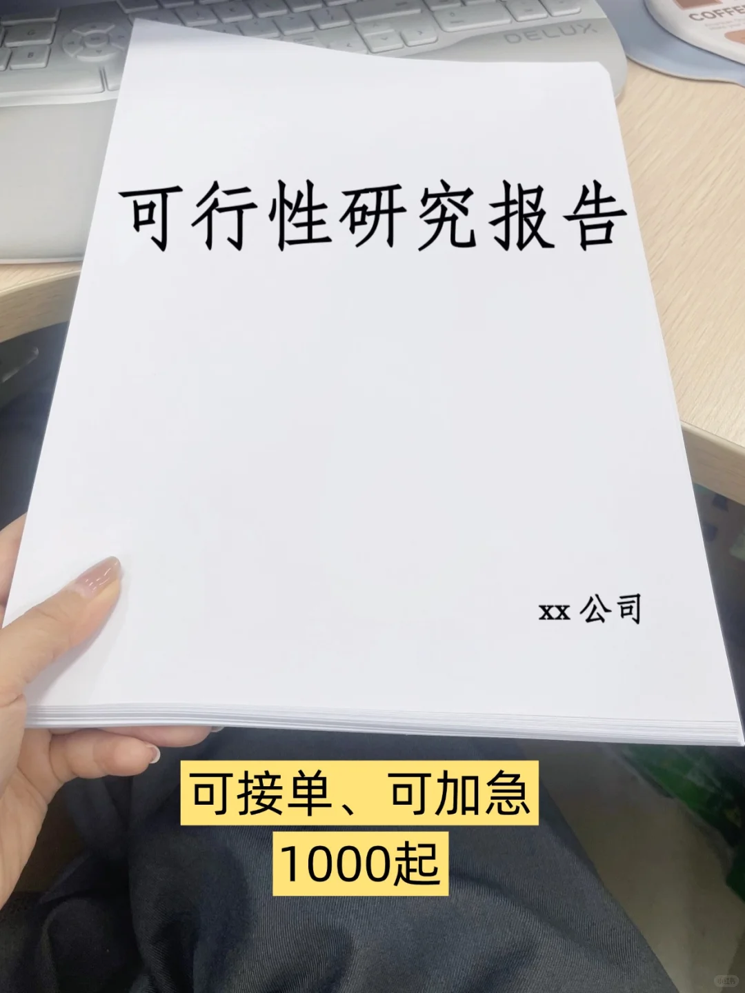 代写可行性研究报告