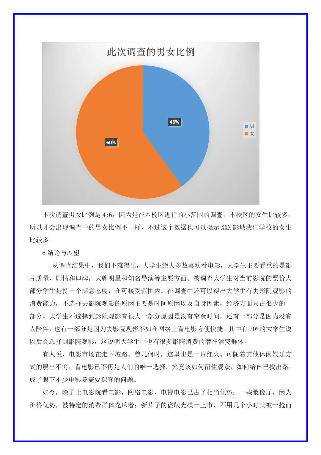 电影院市场调研分析报告