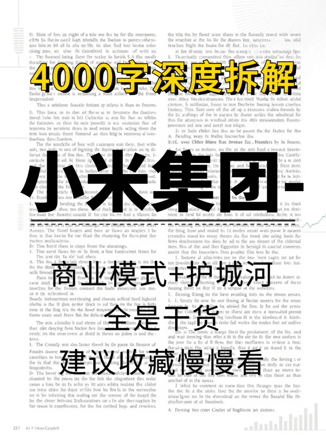 小米集团4000 字深度研报