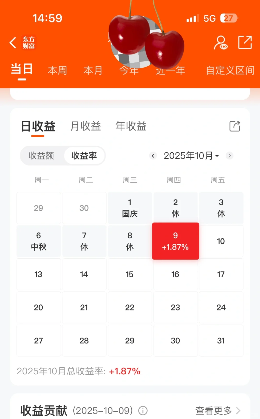 大家今天赚了几张