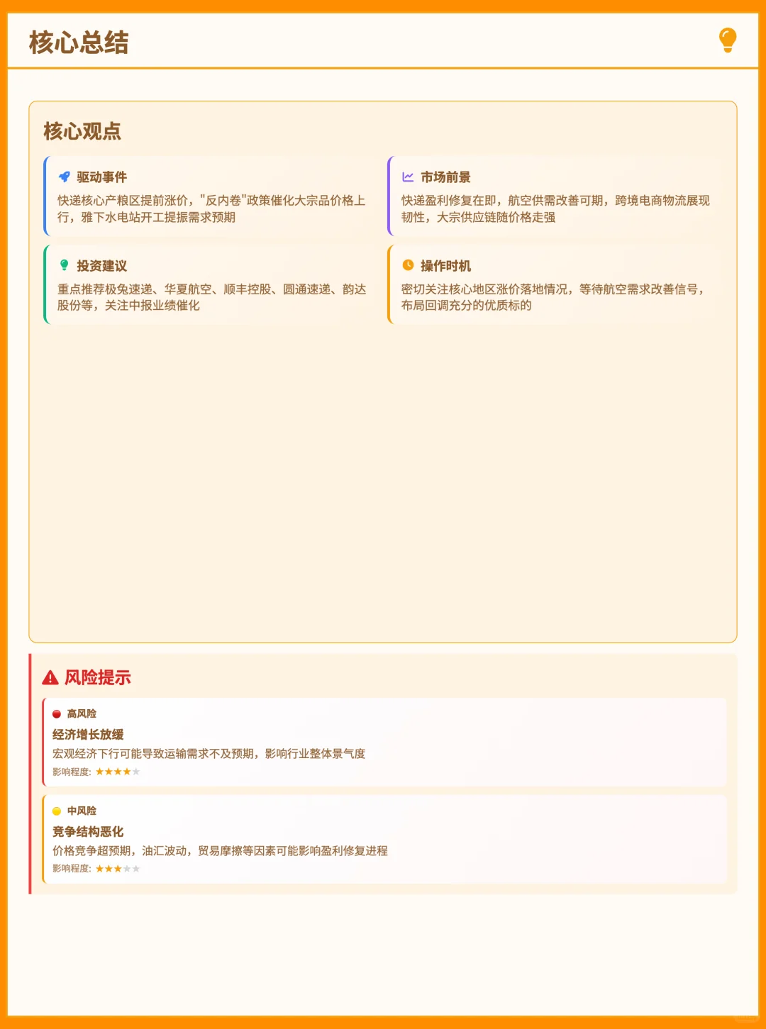 交通运输行业：看好快递盈利修复