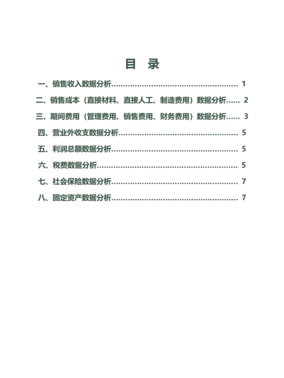 头一次见到这么漂亮的财务数据分析报告