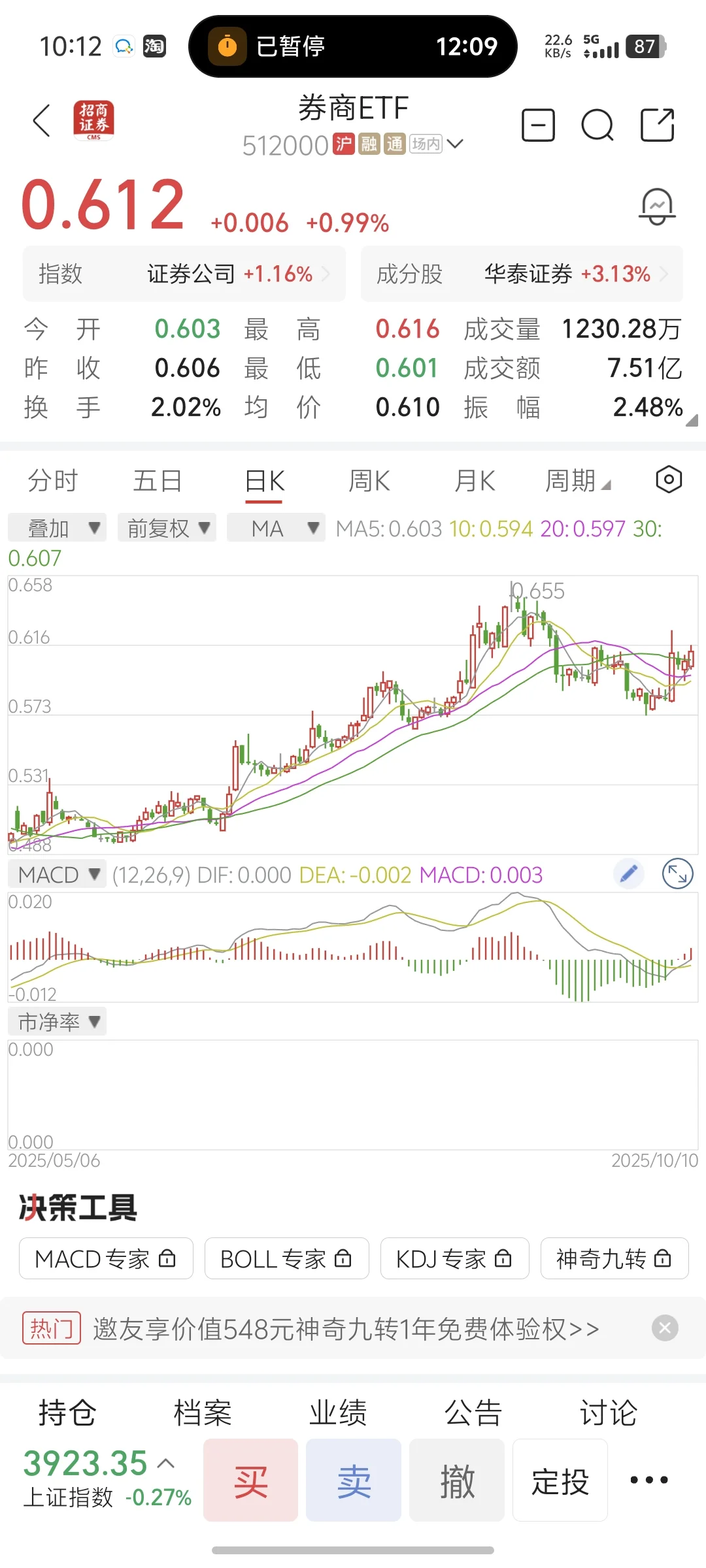 10月确定性最高方向券商