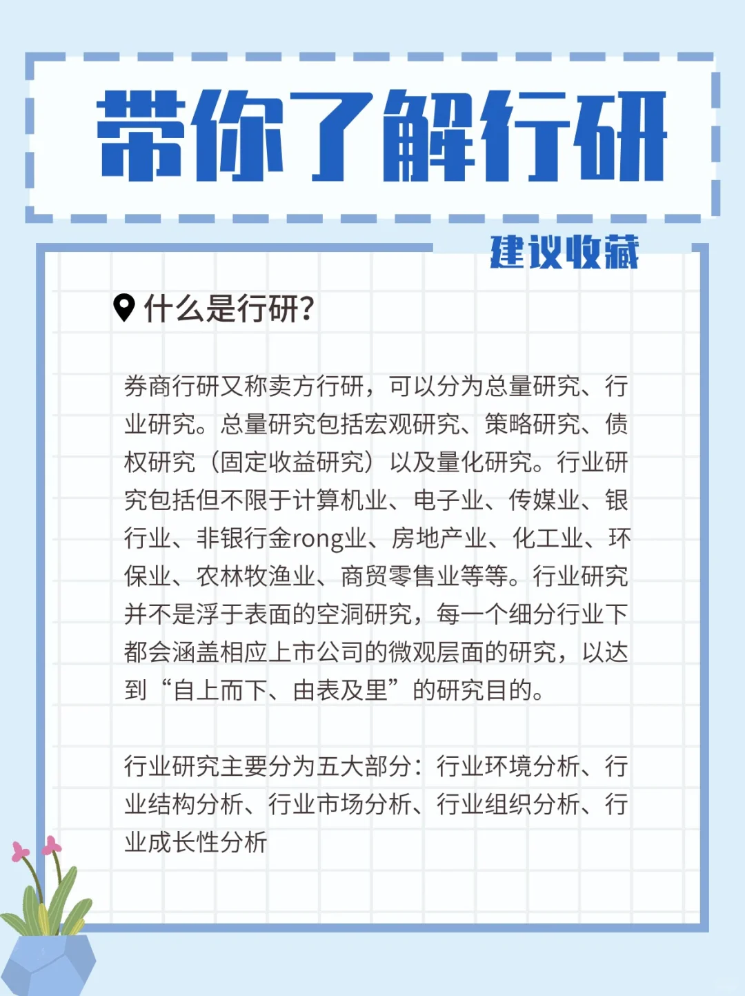 科普！了解行研！
