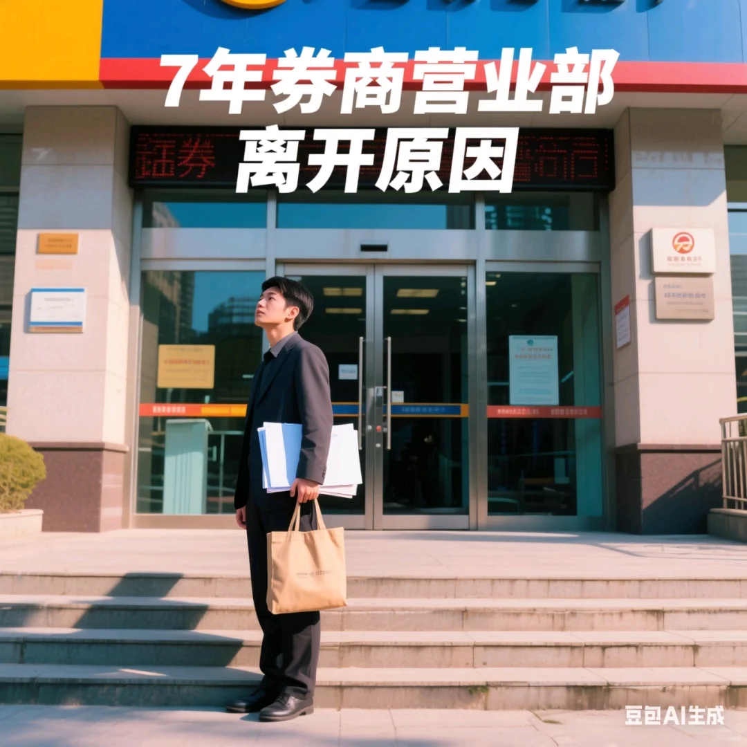 辞掉了从事7年的券商营业部工作