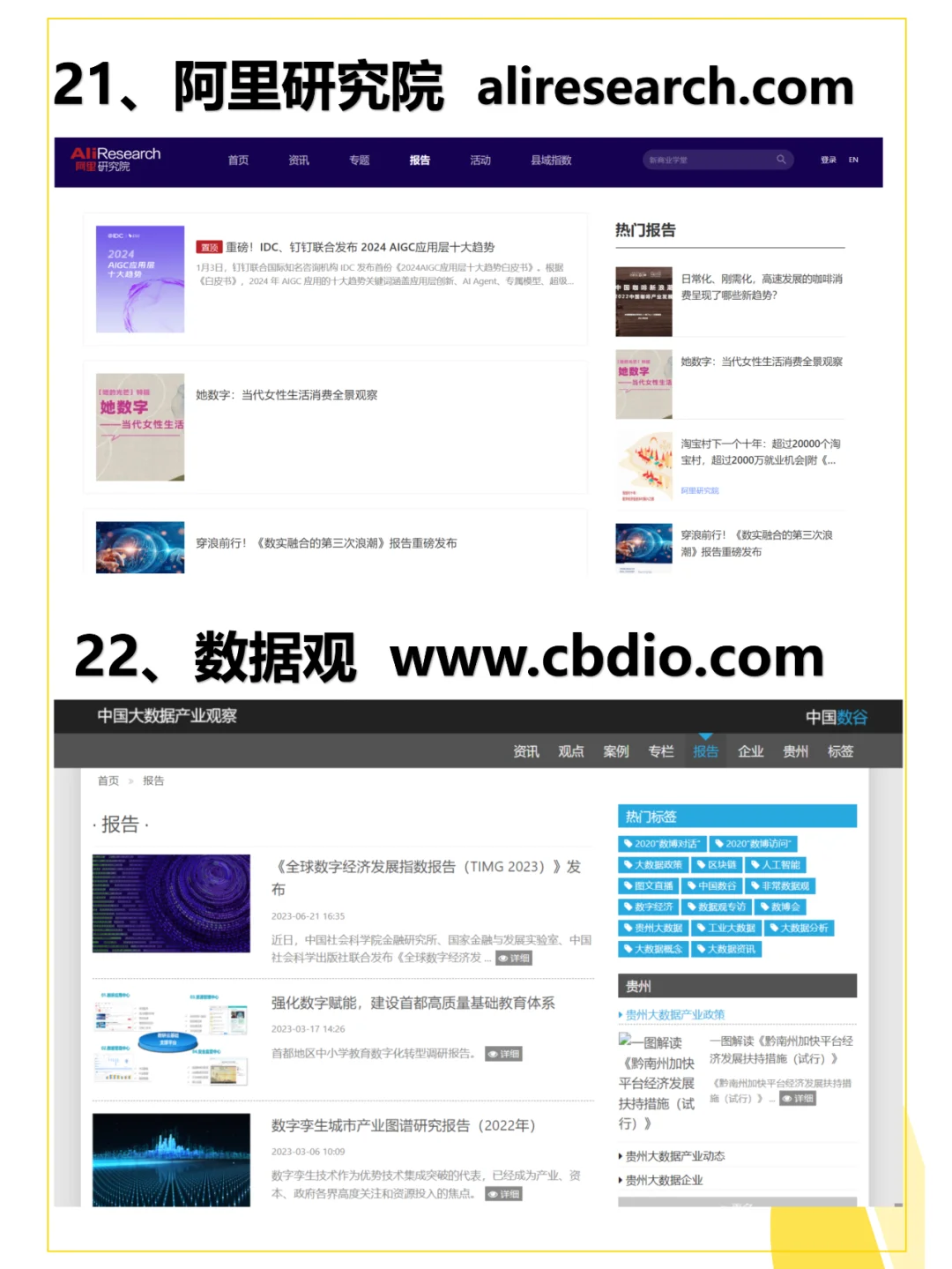 41个数据分析学习+数据报告网站，建议收藏
