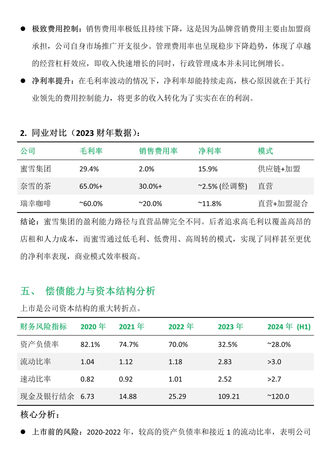 你们要的蜜雪冰城财务报告分析来啦！