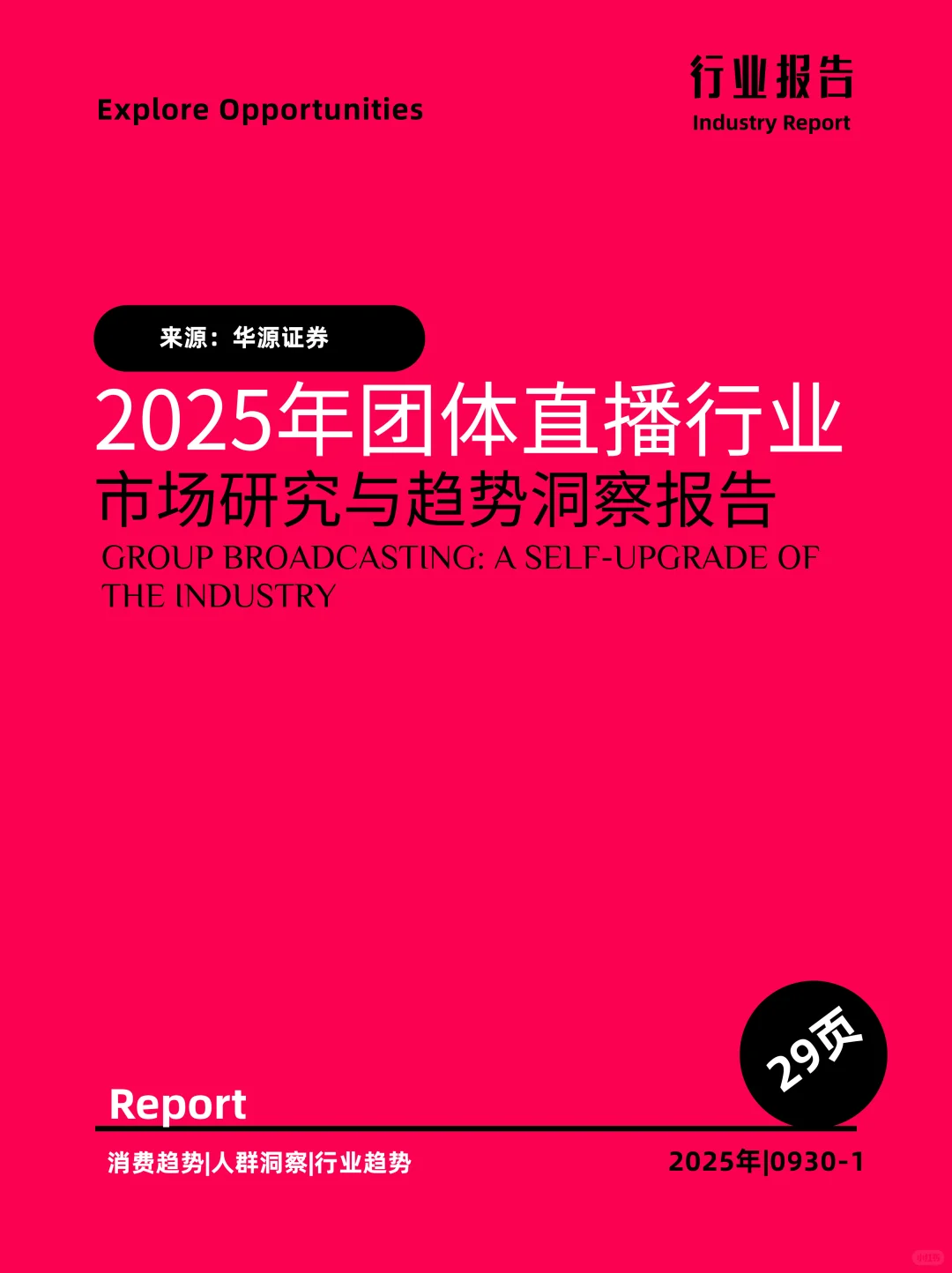 2025年团体直播行业市场研究与趋势洞察报告