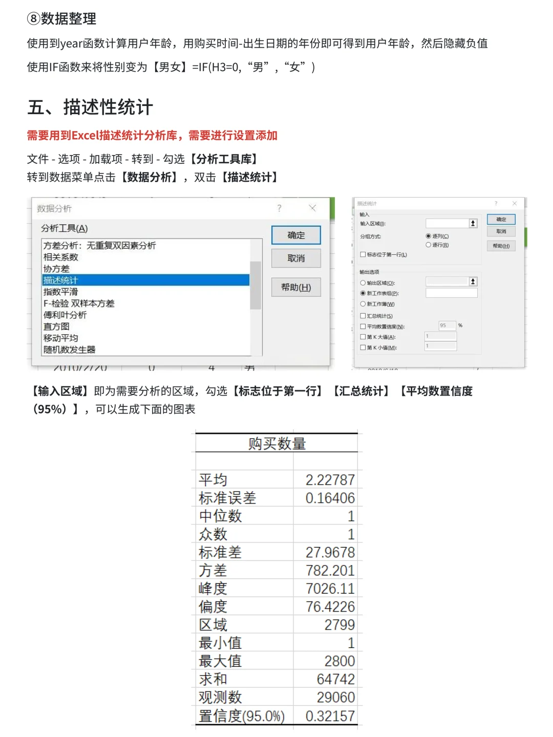 第23天|数分项目每日分享-Excel数据分析