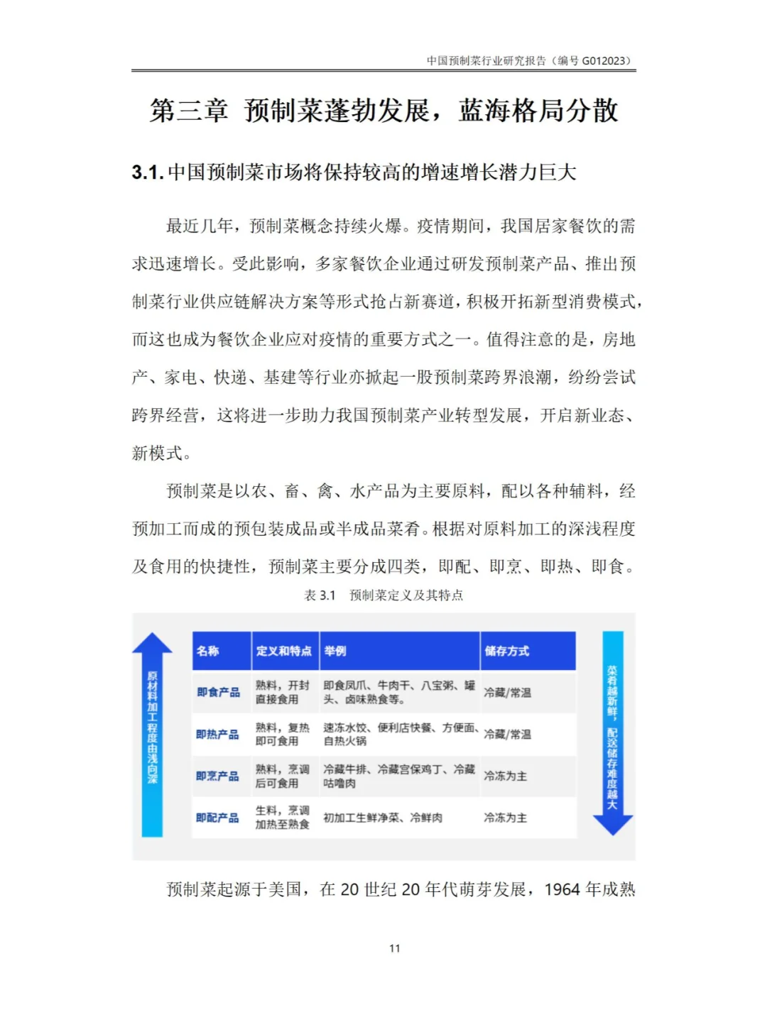 中国预制菜行业研究报告