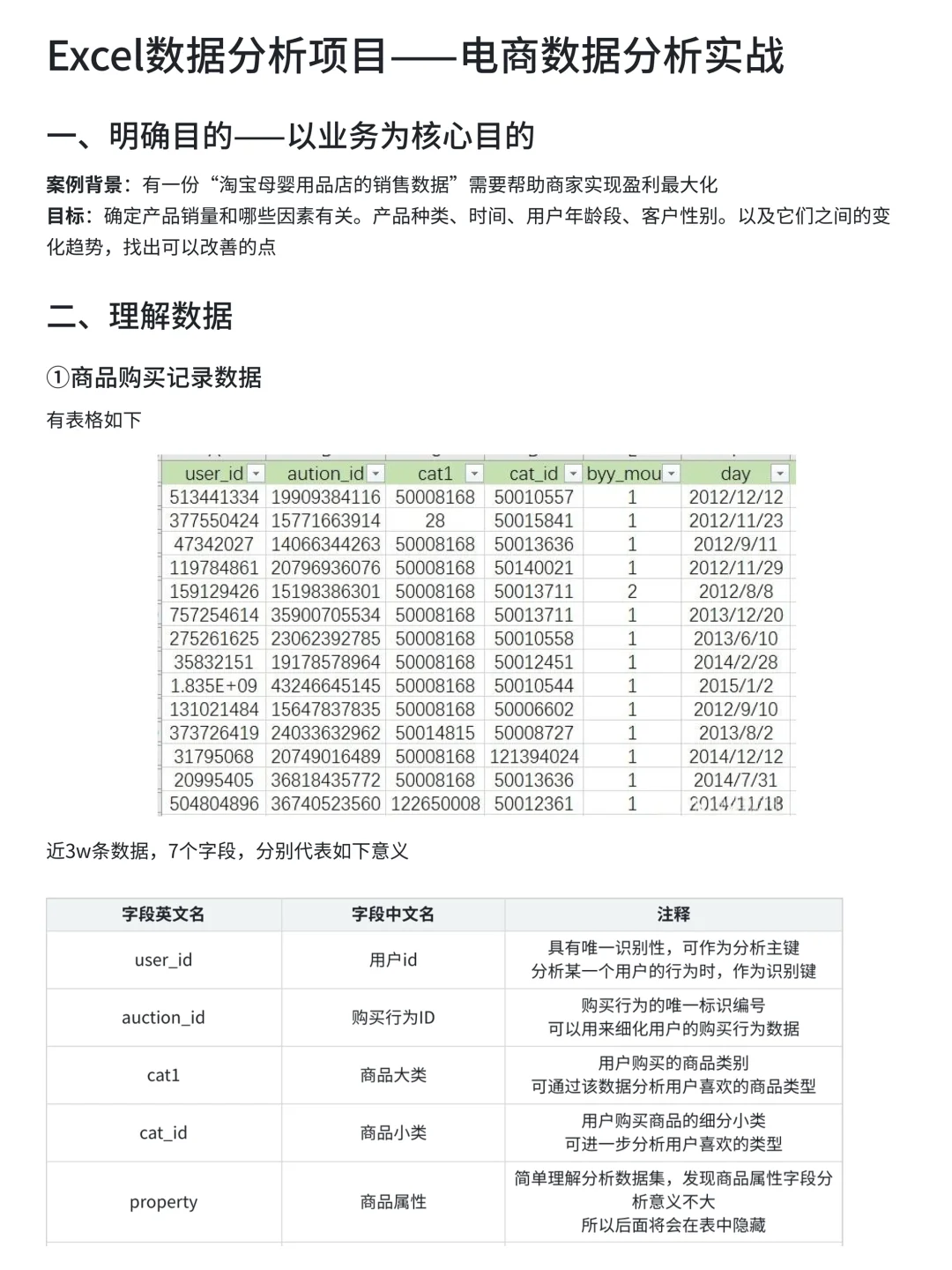 第23天|数分项目每日分享-Excel数据分析