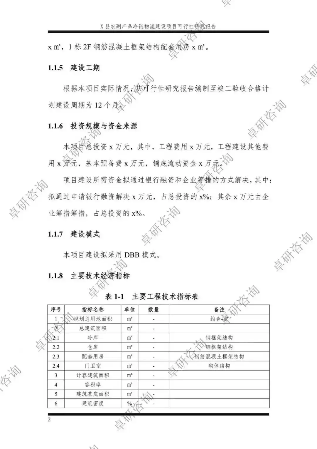 农产品冷链物流建设项目可行性研究报告
