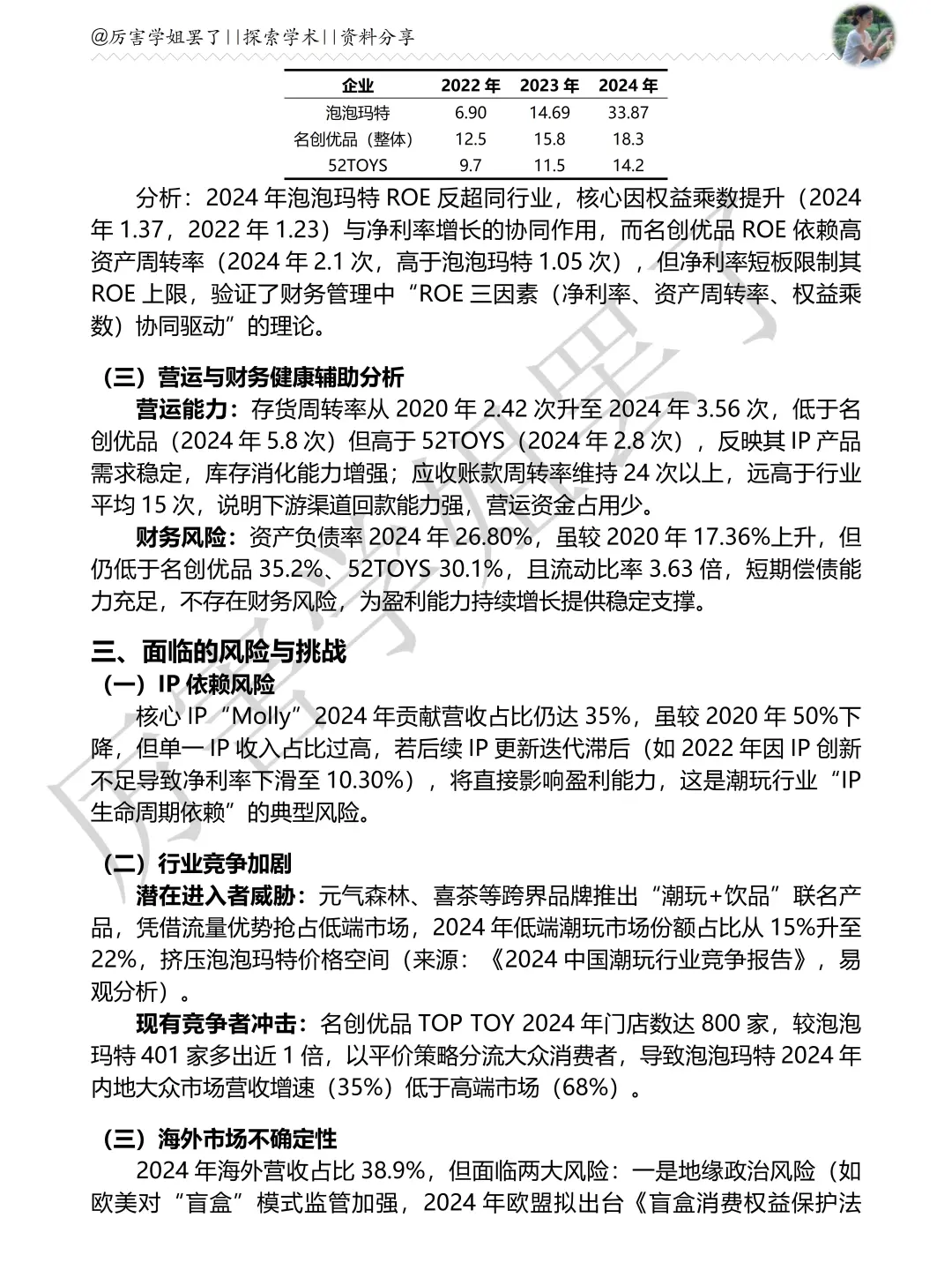2020-2024年泡泡玛特财务分析报告参考😋