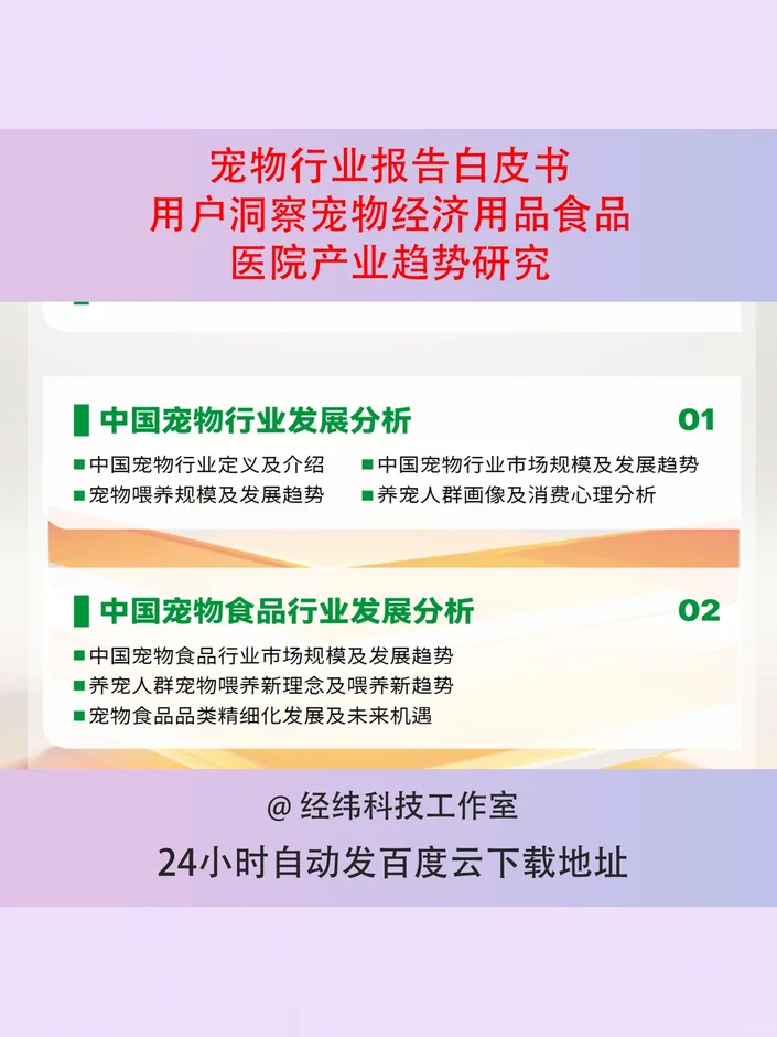宠物经济白皮书行业报告用户洞察趋势研究