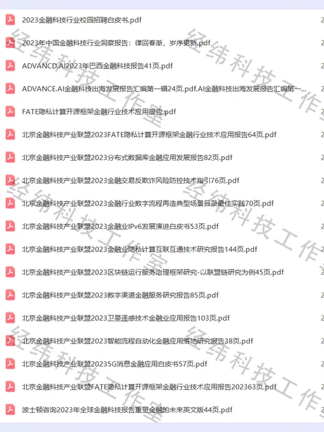 金融科技行业研究分析报告