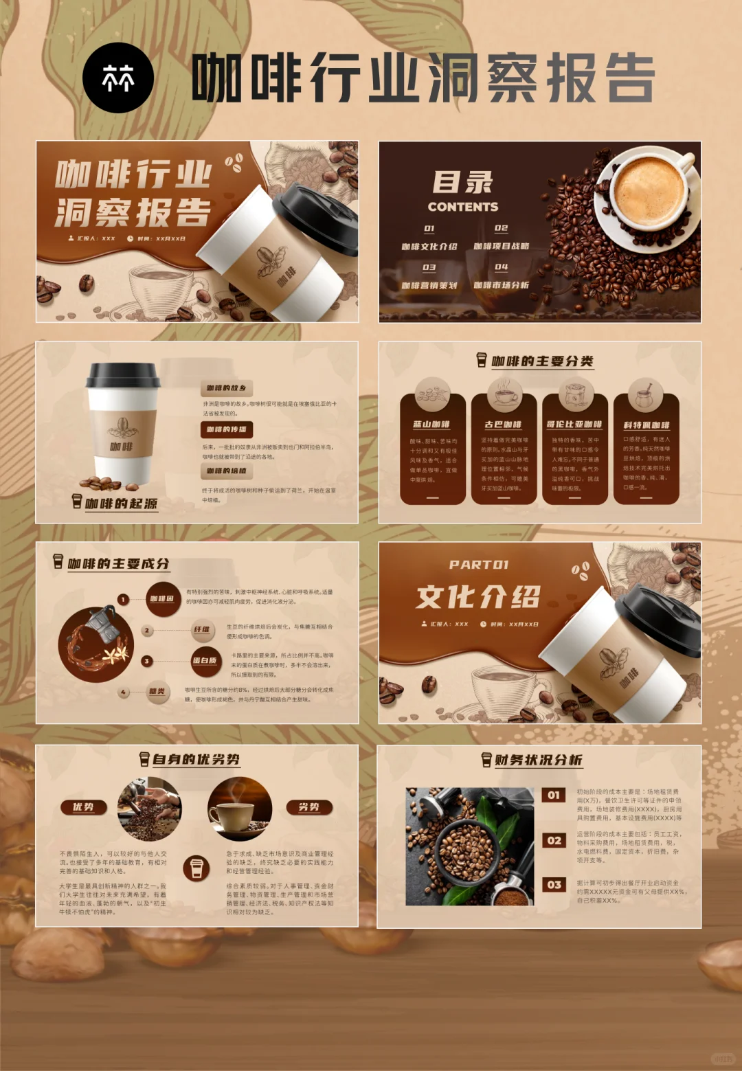 免费分享PPT模板分享｜咖啡行业洞察报告