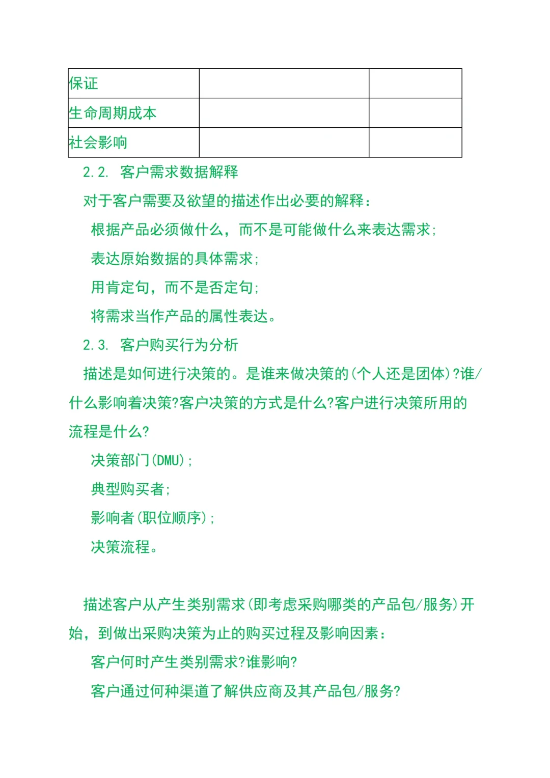 产品市场调研报告模板