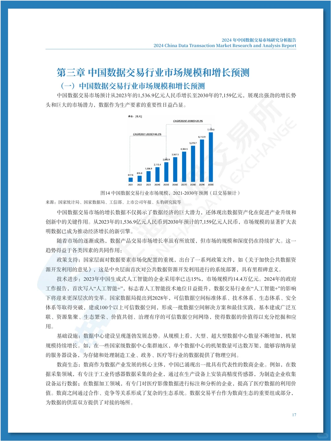 中国数据交易市场研究分析报告