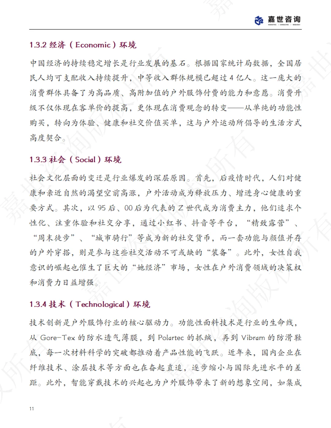 2025中国户外服饰市场分析报告 | 37页