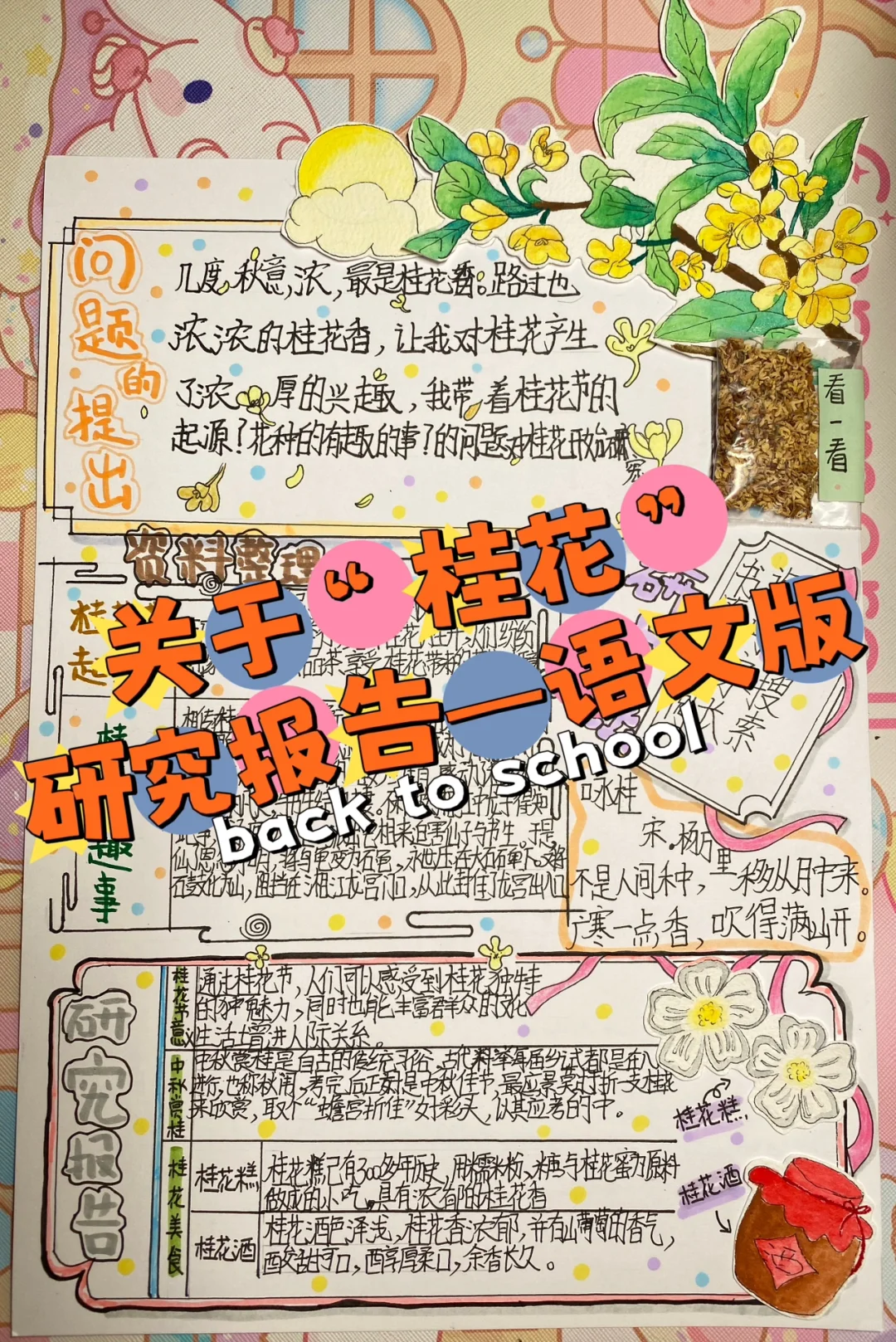 自制：关于桂花的研究报告（语文版）