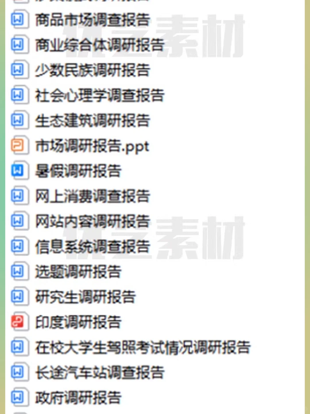 大学生社会调研市场调查问卷数据报告