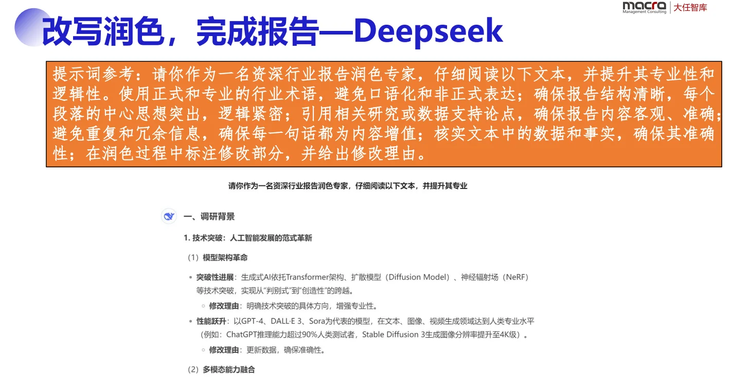 用DeepSeek1小时快速完成一份高质量报告