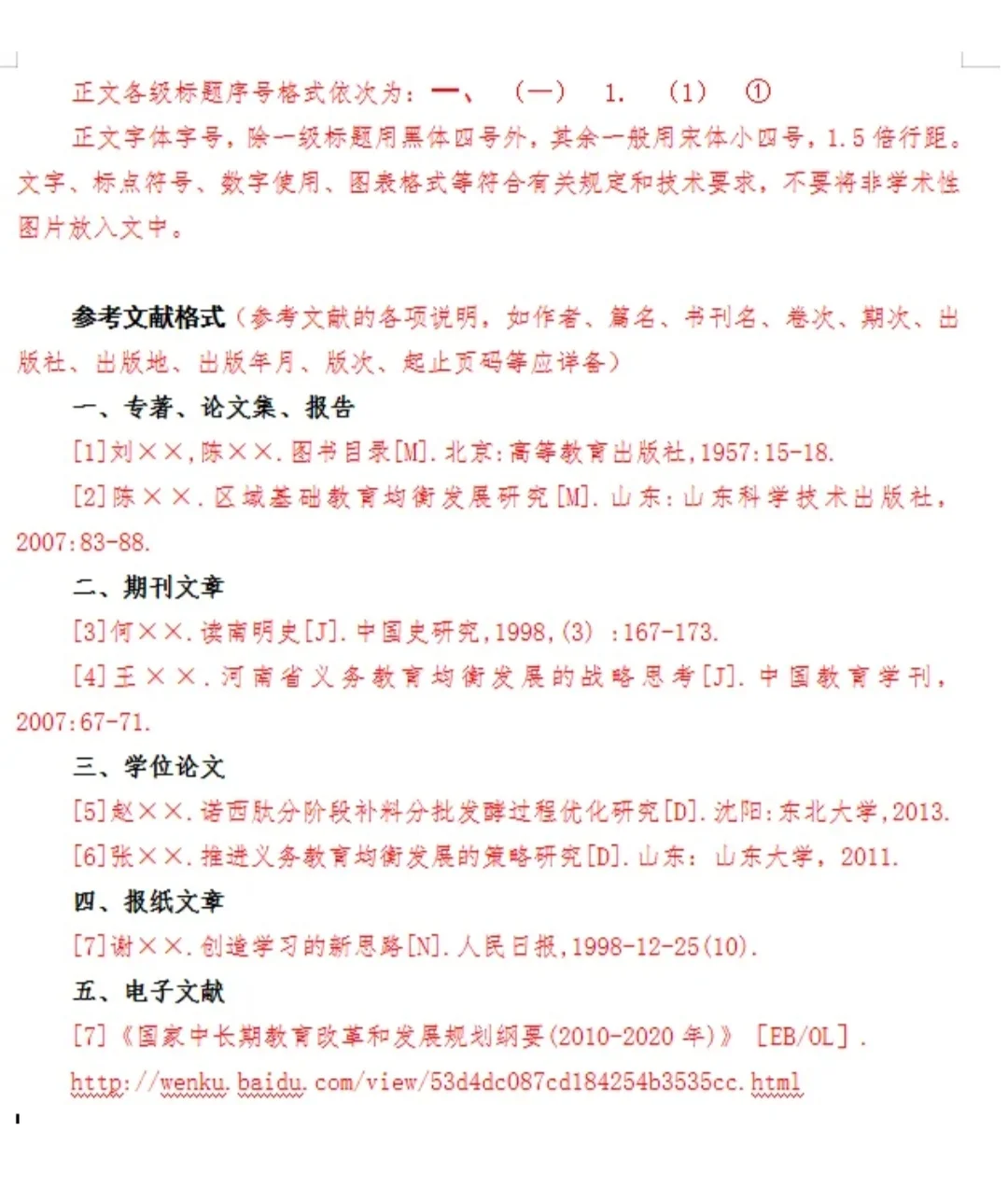 课题研究报告框架及其文本格式