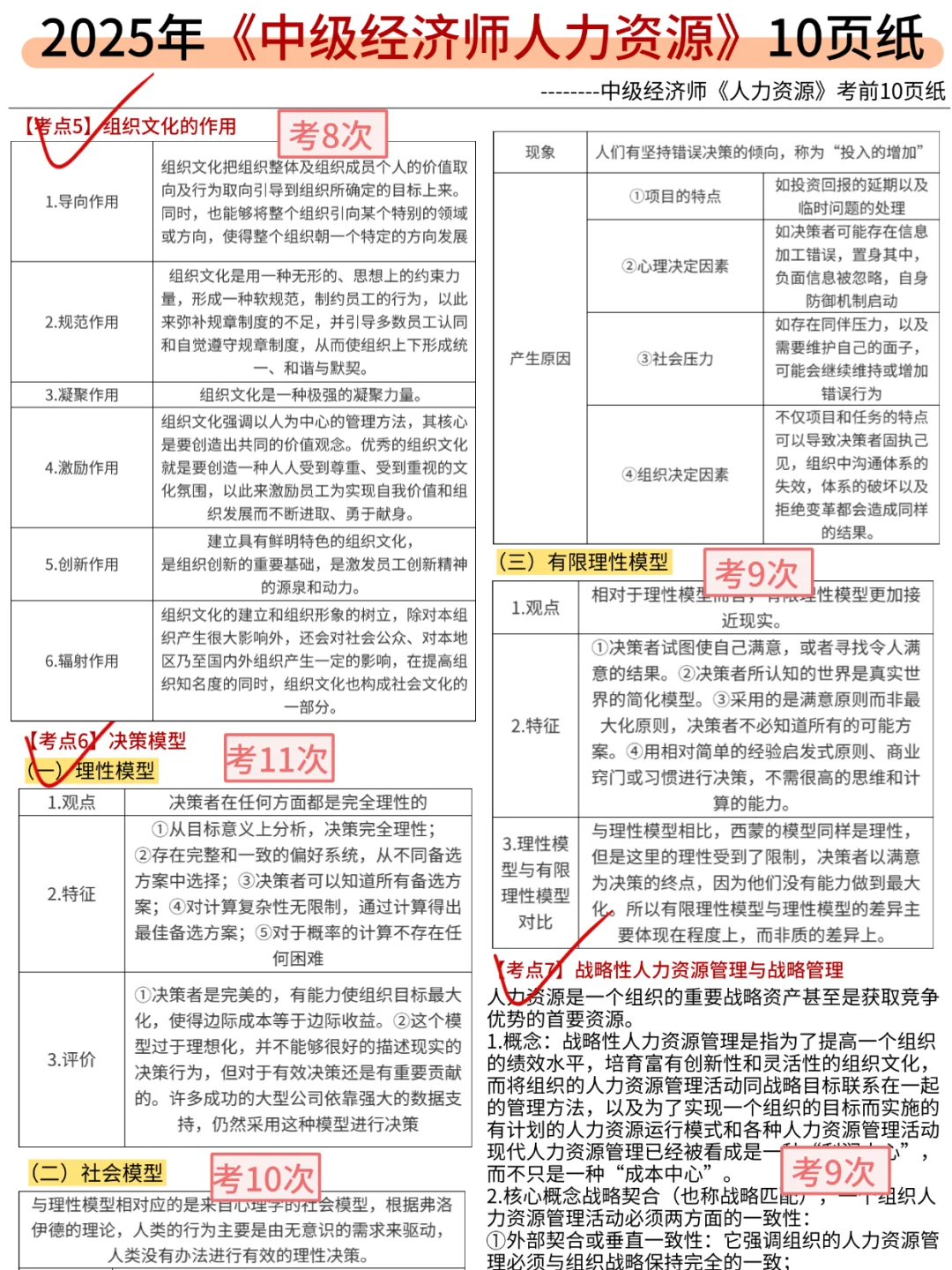 11.1中级经济师，就考这150题，5h背完120分