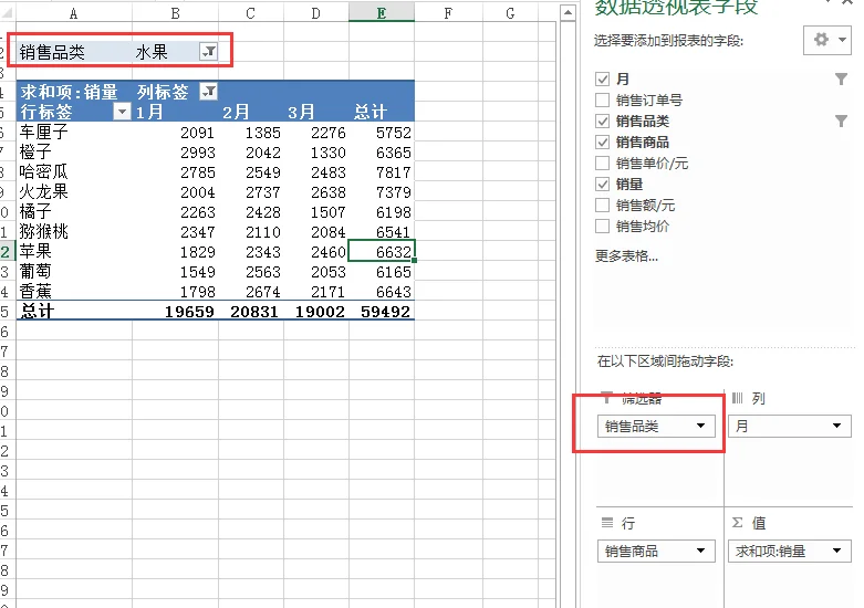 EXCEL数据透视表简介