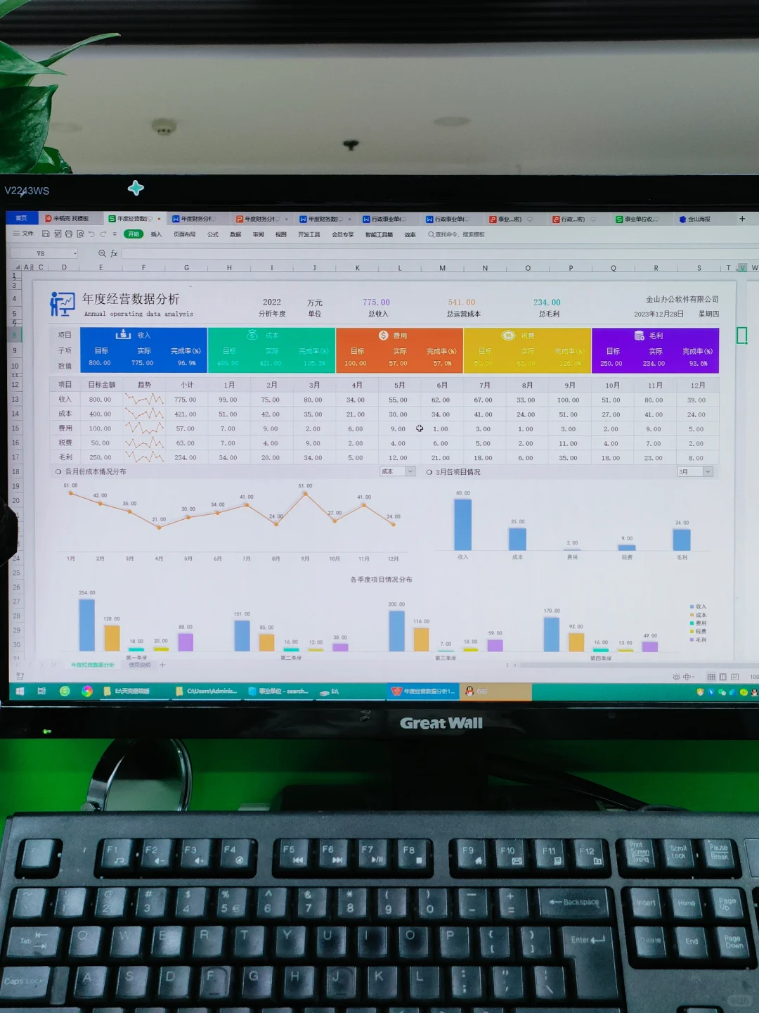 🍅年度财务数据分析报告
