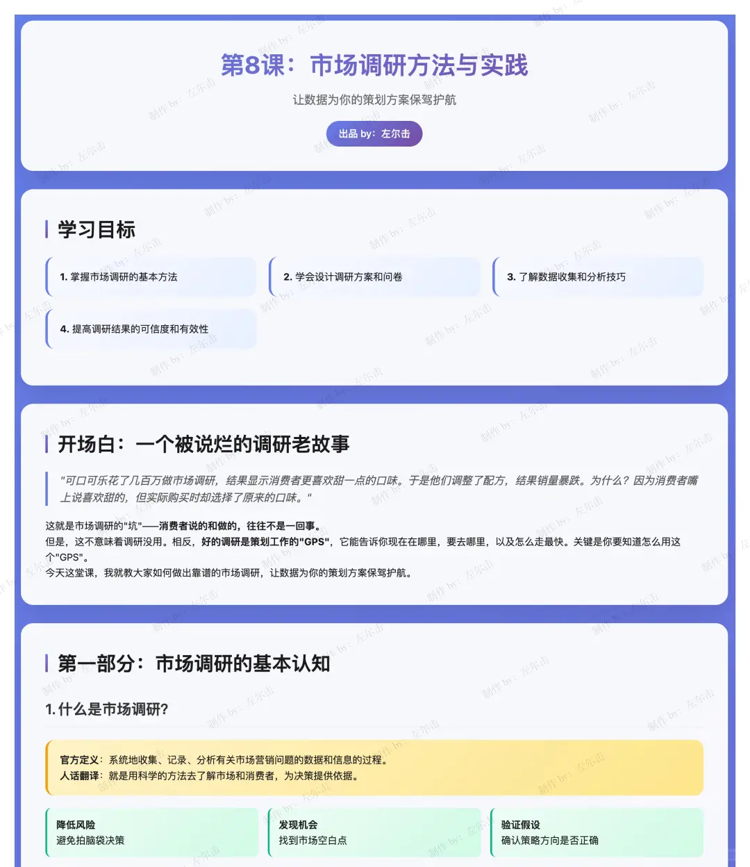 零基础做策划08：市场调研方法与实践