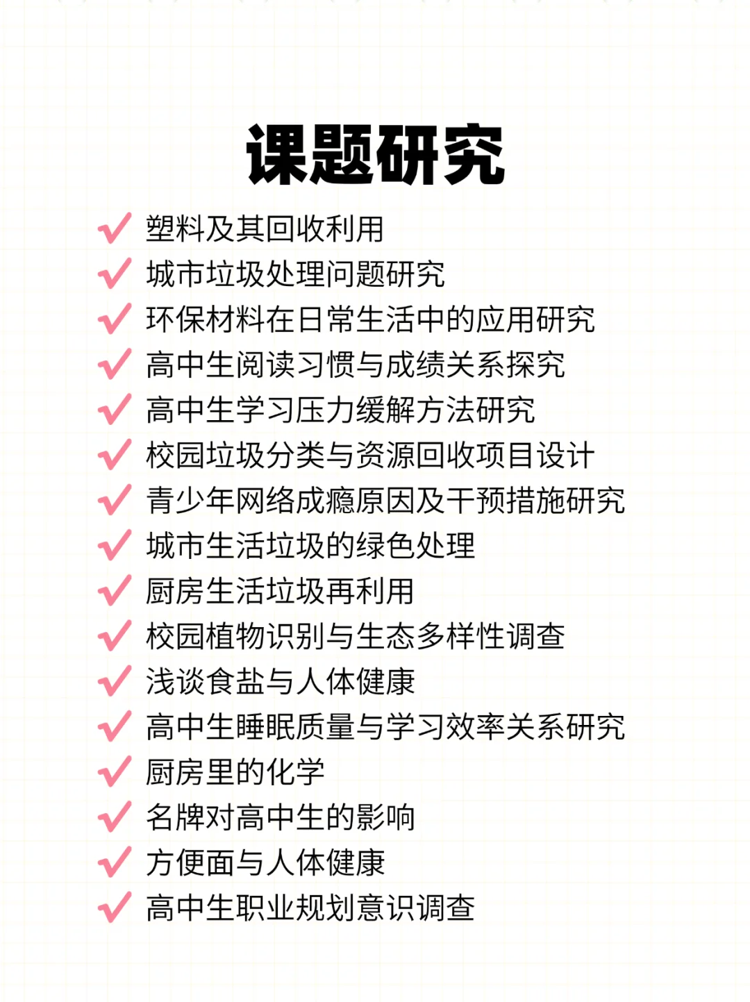 研究性学习报告及佐证材料