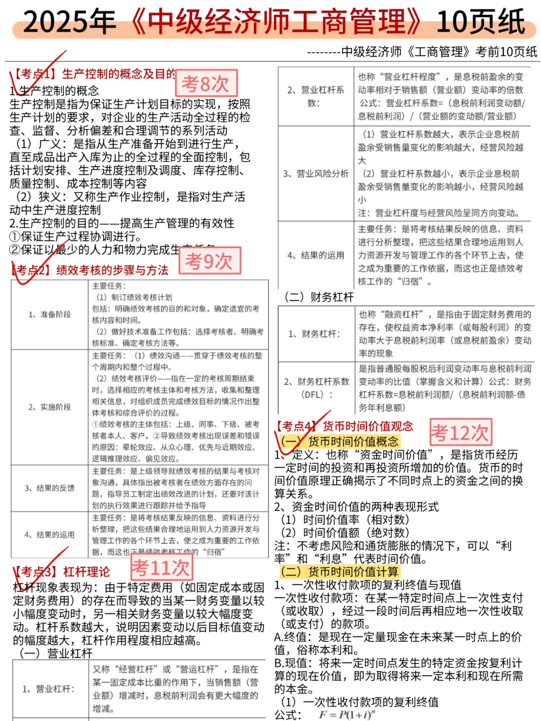 11.1中级经济师，就考这150题，5h背完120分