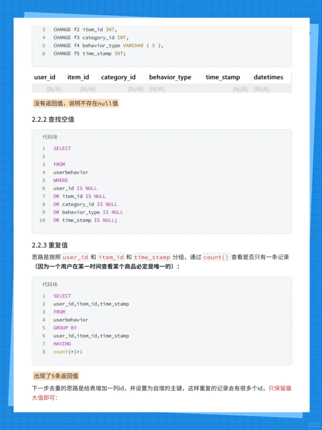 MySQL项目实战丨电商用户行为数据分析