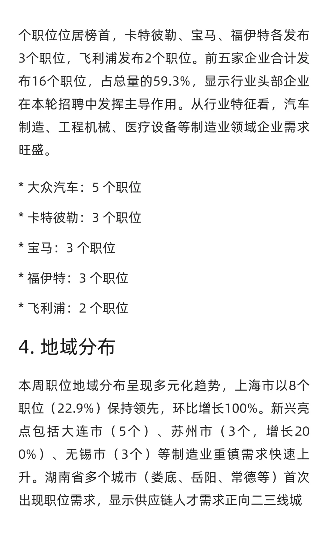 供应链、采购与物流领域求职市场周分析报告