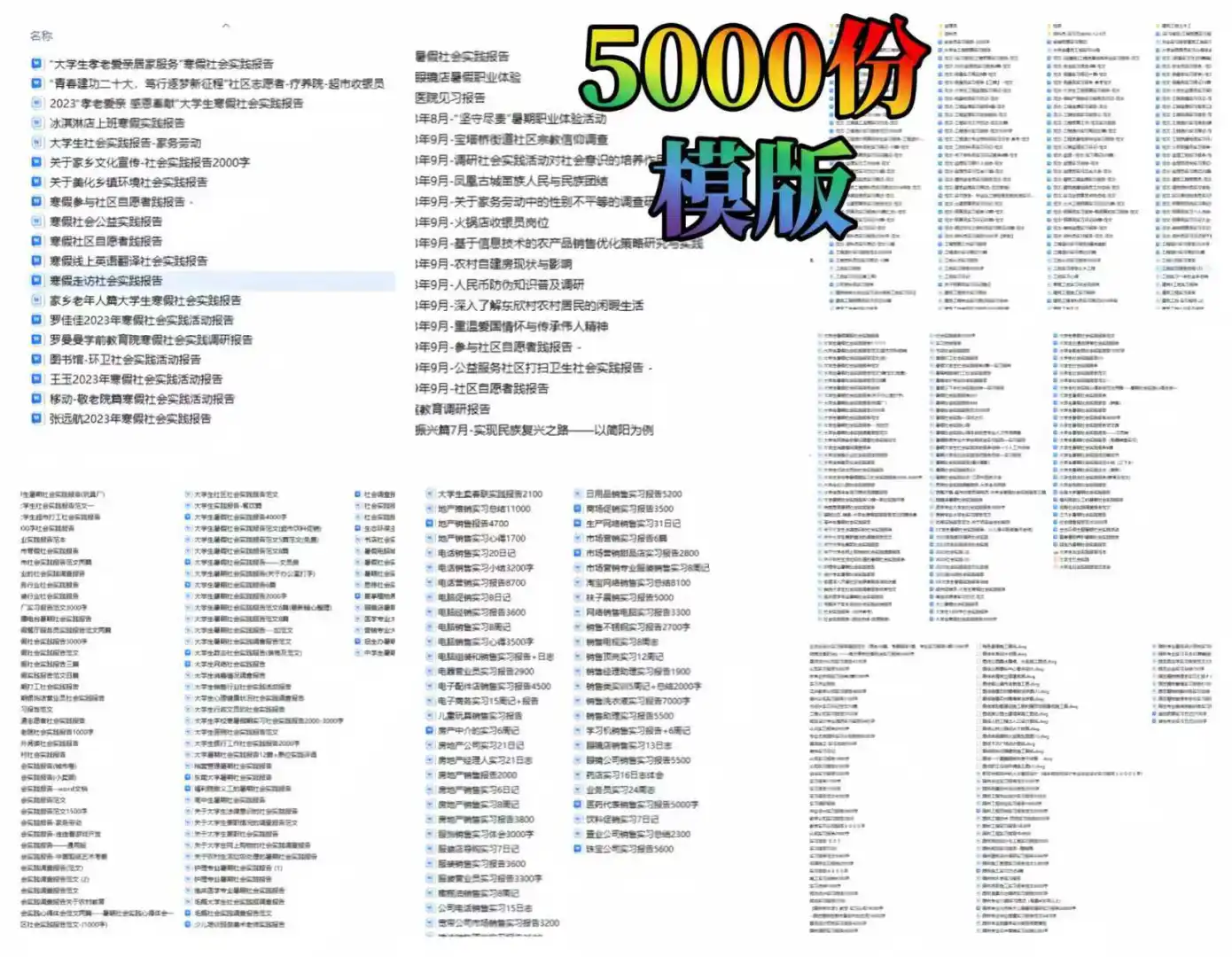 大学生调研调查报告怎么写？5000份模板🔥