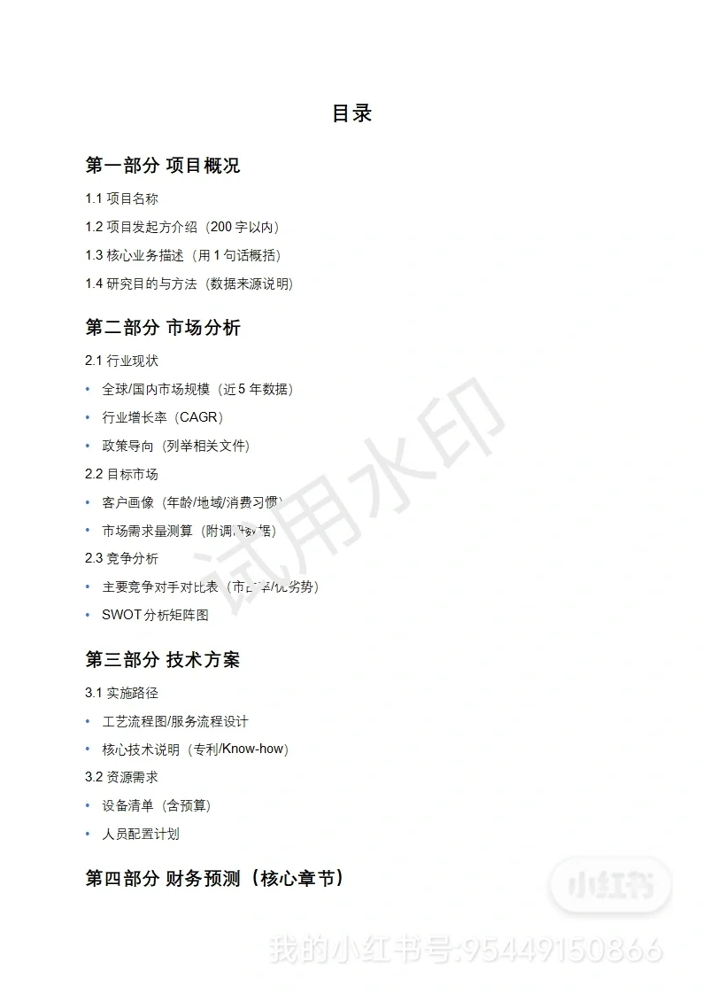 专注可行性研究报告✍️