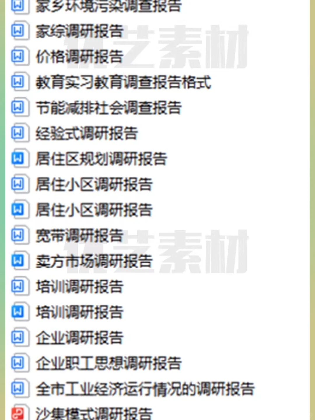 大学生社会调研市场调查问卷数据报告