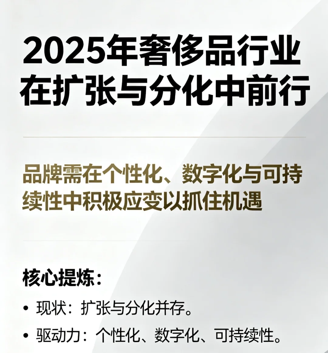 我们聊奢侈品行业✨